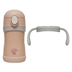 THERMOS 膳魔師 Foogo系列 彈蓋吸管水壺 附握把, 真空保溫, 高級不鏽鋼水瓶，粉色 280ml, 1個