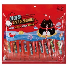 뷰카펫 야미츄 고양이 짜먹는 간식 참치 버라이어티 40p, 혼합맛(참치/참치&연어/참치&가리비/참치&게살), 600g, 1개