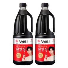 청정원 두번달여 더진한 진간장, 1.7L, 2개