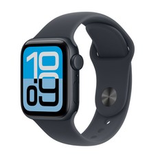 Apple 2025 애플워치 SE3 알루미늄 케이스, 40mm, GPS+Cellular, 미드나이트, S/M