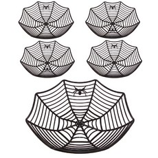 리빙다 거미줄 사탕 바구니, 블랙, 5개