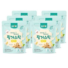 엘빈즈 유아용 퐁당 핑거 스틱 과자 20g, 6개, 치즈맛