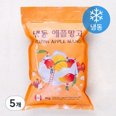 애플망고 다이스 (냉동), 1kg, 5개