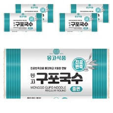 몽고식품 구포국수 진공 중면, 1.4kg, 5개