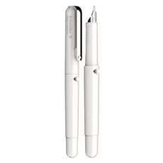 Schneider 施耐德 Fountain Pen 614 鋼筆, 圓形防滑握把, 不鏽鋼F筆尖, 書寫流暢, 1個
