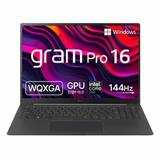 LG전자 2024 그램 프로 16 코어Ultra5, 옵시디안 블랙, 512GB, 16GB, WIN11 Home, 16Z90SP-GA5BK