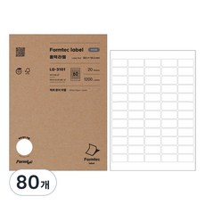 Formtec 標籤 LQ-3101 60標籤 20張, 4個