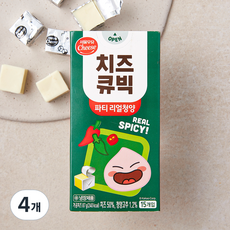 서울우유 치즈큐빅 파티 리얼청양, 87g, 4개