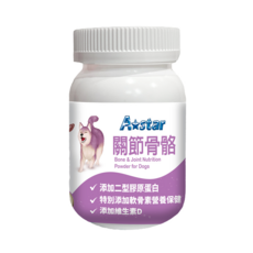 A star 犬專用關節骨骼粉, 添加二型膠原蛋白, 添加軟骨素營養保健, 添加維生素D, 維護骨骼/關節, 60g, 1罐