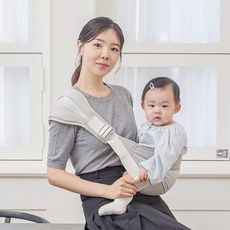 베이비소풍 유아용 해먹 사이드 휴대용 힙시트 엑스트라, 애쉬그레이