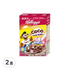 家樂氏 COCO 可可猴 格格脆棉花糖, 添加棉花糖, 穀物脆片, 300g, 2盒