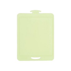 Sillymann 100%鉑金矽膠時尚美型料理砧板 WSK4074，24.4(W)x33.4(L)x0.46(H)cm，耐熱-40~250°C, 淡綠色, 24.4 x 33.4 x 0.46cm, 1個