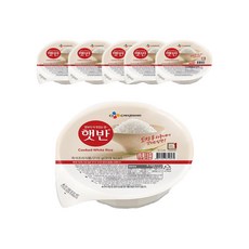햇반 백미밥, 210g, 6개