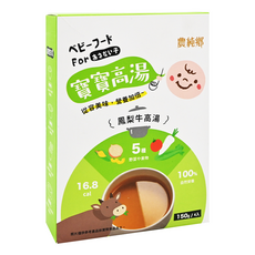 農純鄉 台灣公司貨 寶寶高湯 鳳梨牛 6個月以上 4包, 600g, 1盒