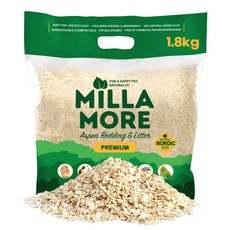 밀라모어 앵무새 먼지없는 아스펜 프리미엄 베딩, 1.8kg, 1개