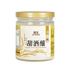 菇王 有機甜酒釀, 自然發酵 無添加劑 240公克, 240g, 1罐