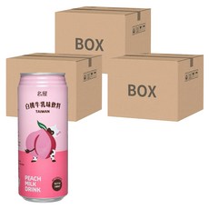 Famous House 名屋 白桃牛乳味飲料 485ml 台灣製造, 72罐
