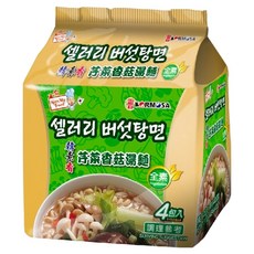 KORMOSA 韓寶 韓素香芹菜香菇湯麵, Q彈麵條 全素 4包入, 4包