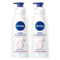 NIVEA 妮維雅 亮白極致嫩膚乳液, 400ml, 2瓶