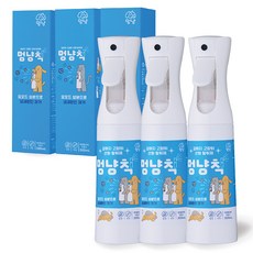 멍냥칙 반려동물 냄새 제거 무색 무취 산화 탈취제, 300ml, 3개 - 강아지싫어하는냄새