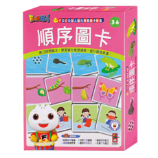 風車圖書 順序圖卡 FOOD超人腦力開發圖卡教具, 1個