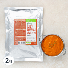 풀무원 풀스키친 치킨마크니커리 크림소스, 1kg, 2개