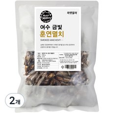 마켓밀러 여수 금빛 훈연멸치, 500g, 2개