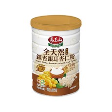 馬玉山 全天然銀杏銀耳杏仁粉, 優質堅果與穀物, 無添加蔗糖, 新升級, 400g, 1罐