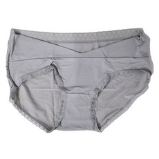 V腰冰絲石墨烯底孕婦褲, V型托腹 冰涼透氣 孕產婦通用, L, 灰色