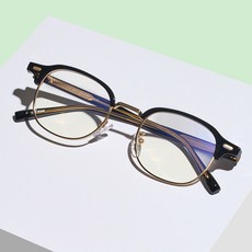 더브릴레 TR 메탈 렌즈없는 사각 안경테 9007