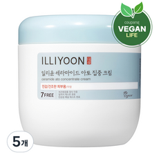 일리윤 세라마이드 아토 집중 크림 무향, 500ml, 5개