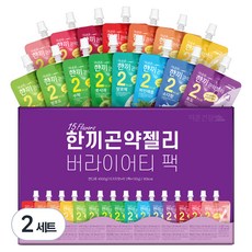 더존건강 한끼 곤약젤리 버라이어티 팩 150ml x 15종 x 2p 세트, 4.5L, 2개