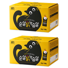슈퍼츄 고양이가 좋아하는 통살 100p, 닭가슴살, 2.2kg, 2개 2.2kg, 2개