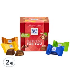리터스포트 초코큐브 초콜릿 포유, 176g, 2개