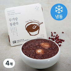 담꽃 무가당 통팥죽 (냉동), 250g, 4개