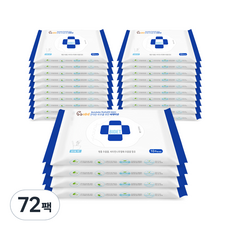 누누베베 연약한 피부를 위한 비데물티슈 휴대용, 10매, 72팩