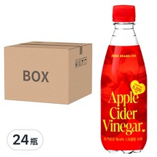 sugarlolo 蘋果醋氣泡水, 350ml, 零卡零糖, 24瓶箱購, 24瓶
