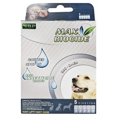 NBP 西班牙犬用天然驅蝨滴劑 5劑/盒, 犬用驅蟲滴劑，天然成分，溫和不刺激，長效保護, 44-3015, 5ml, 1盒