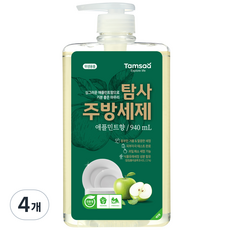 탐사 친환경 주방세제 애플민트향, 940ml, 4개