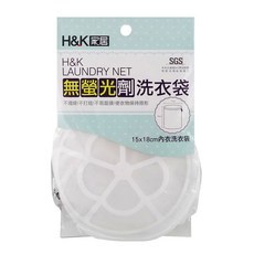 H&K家居 無螢光劑內衣洗衣袋 1入 (15x18cm, 內衣專用, 細網洗衣袋), ABC-6, 1個