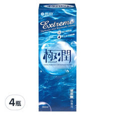 HYDRON 海昌極潤玻尿酸保養液, 隱形眼鏡專用, 深層清潔, 雙重玻尿酸, 360ml, 4瓶