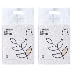 榖喵喵 穀物貓砂 10倍除臭版 1.5mm 2.4kg 6L, 2包, 無香
