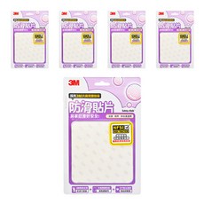 3M 防滑貼片 6片, 5包, 透明
