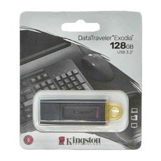 Kingston 金士頓 USB 3.2 隨身碟 DTX/128GB, 鑰匙圈設計, 帽蓋設計, 1個