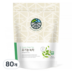 평창다원 유기농 작설 녹차 생분해티백, 1.5g, 20개입, 4개