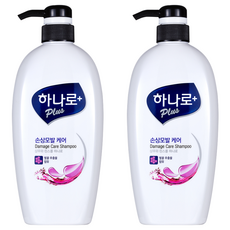 하나로 플러스 손상모발 케어 샴푸, 680ml, 2개