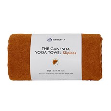 GANESHA YOGA PROPS 瑜珈墊毛巾防滑, 棕褐色