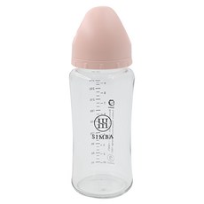 Simba 小獅王辛巴 蘊蜜質金玻璃寬口防脹氣奶瓶 新生專用, 栗粉, 270ml, 1個