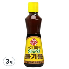 오뚜기 향긋한 들기름, 160ml, 3개