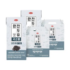 완전두유 검은콩 무가당, 190ml, 32개